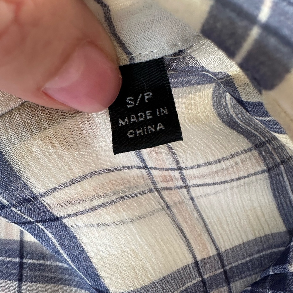 ATM Plaid Silk Button-down Shirt - Picture 9 of 9